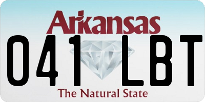 AR license plate 041LBT