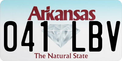 AR license plate 041LBV