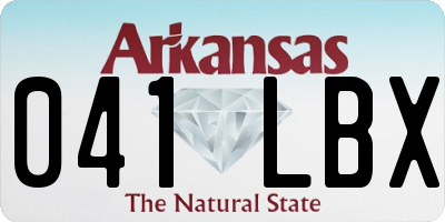 AR license plate 041LBX