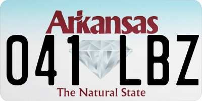 AR license plate 041LBZ