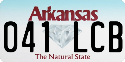 AR license plate 041LCB