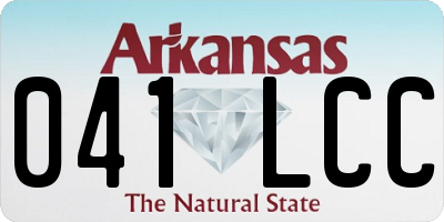 AR license plate 041LCC