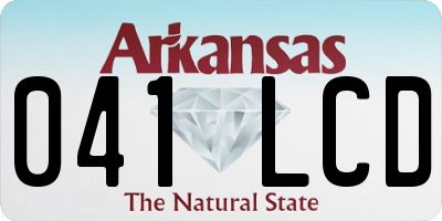 AR license plate 041LCD