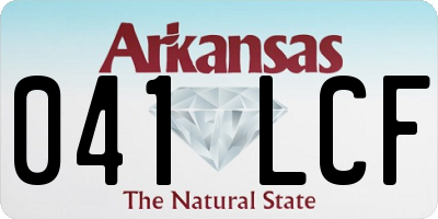 AR license plate 041LCF
