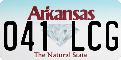 AR license plate 041LCG