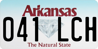 AR license plate 041LCH