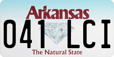 AR license plate 041LCI