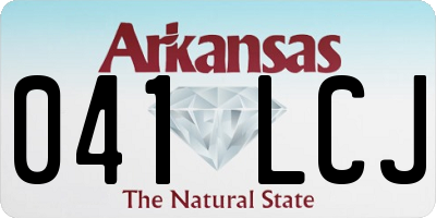 AR license plate 041LCJ