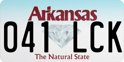 AR license plate 041LCK