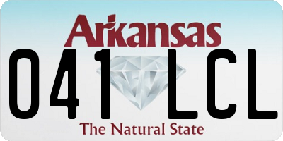 AR license plate 041LCL