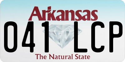 AR license plate 041LCP