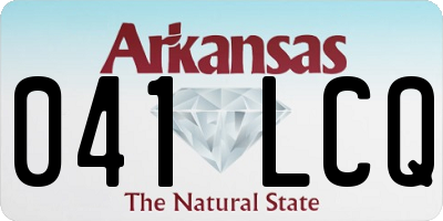AR license plate 041LCQ