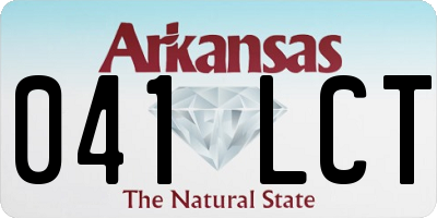 AR license plate 041LCT