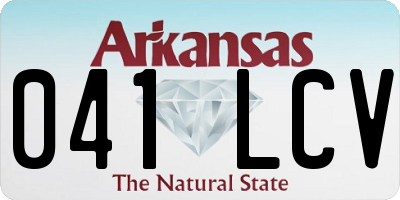 AR license plate 041LCV