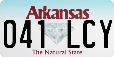 AR license plate 041LCY