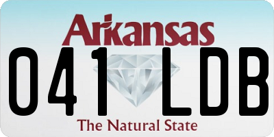 AR license plate 041LDB
