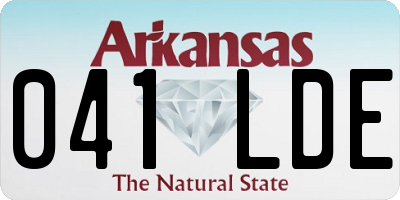 AR license plate 041LDE