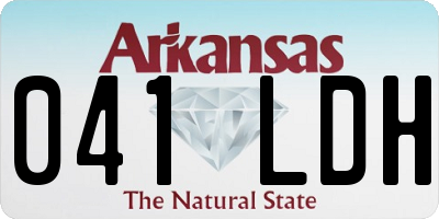 AR license plate 041LDH