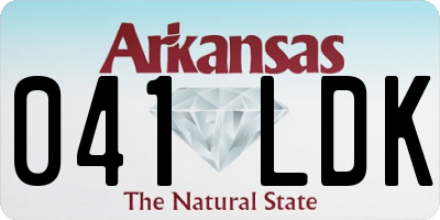 AR license plate 041LDK