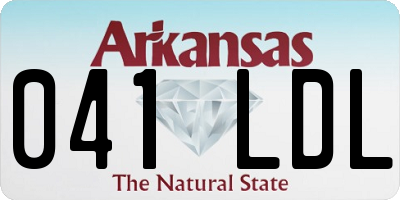 AR license plate 041LDL