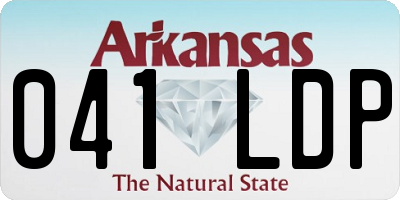 AR license plate 041LDP