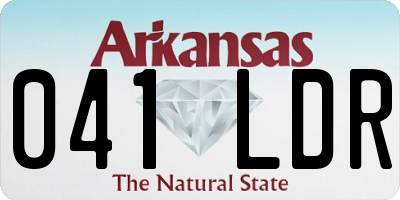 AR license plate 041LDR