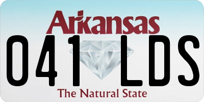 AR license plate 041LDS