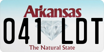 AR license plate 041LDT
