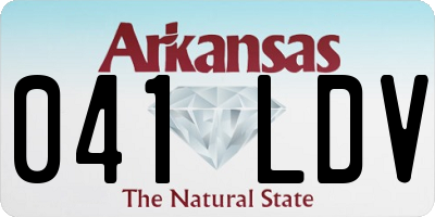 AR license plate 041LDV