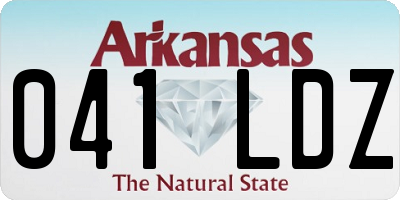 AR license plate 041LDZ