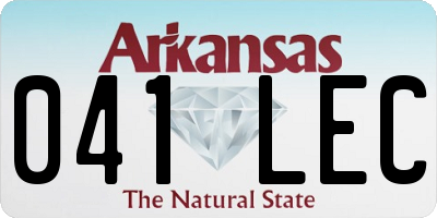 AR license plate 041LEC