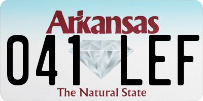 AR license plate 041LEF