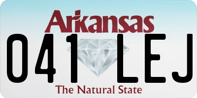 AR license plate 041LEJ