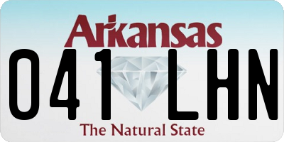 AR license plate 041LHN