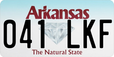 AR license plate 041LKF