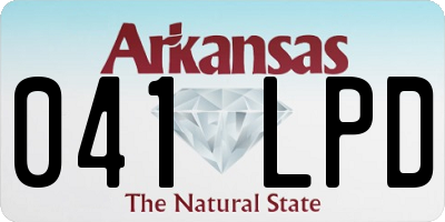 AR license plate 041LPD
