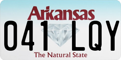AR license plate 041LQY