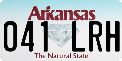 AR license plate 041LRH
