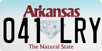 AR license plate 041LRY