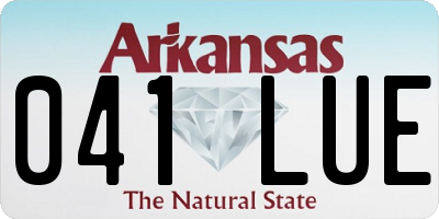 AR license plate 041LUE