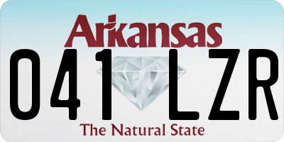 AR license plate 041LZR