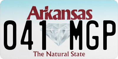 AR license plate 041MGP