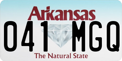 AR license plate 041MGQ