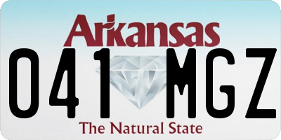 AR license plate 041MGZ