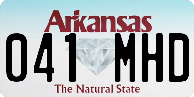 AR license plate 041MHD