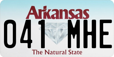 AR license plate 041MHE