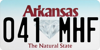 AR license plate 041MHF