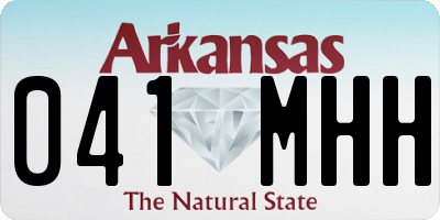 AR license plate 041MHH