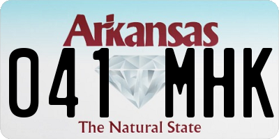 AR license plate 041MHK