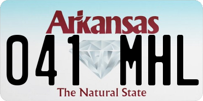 AR license plate 041MHL